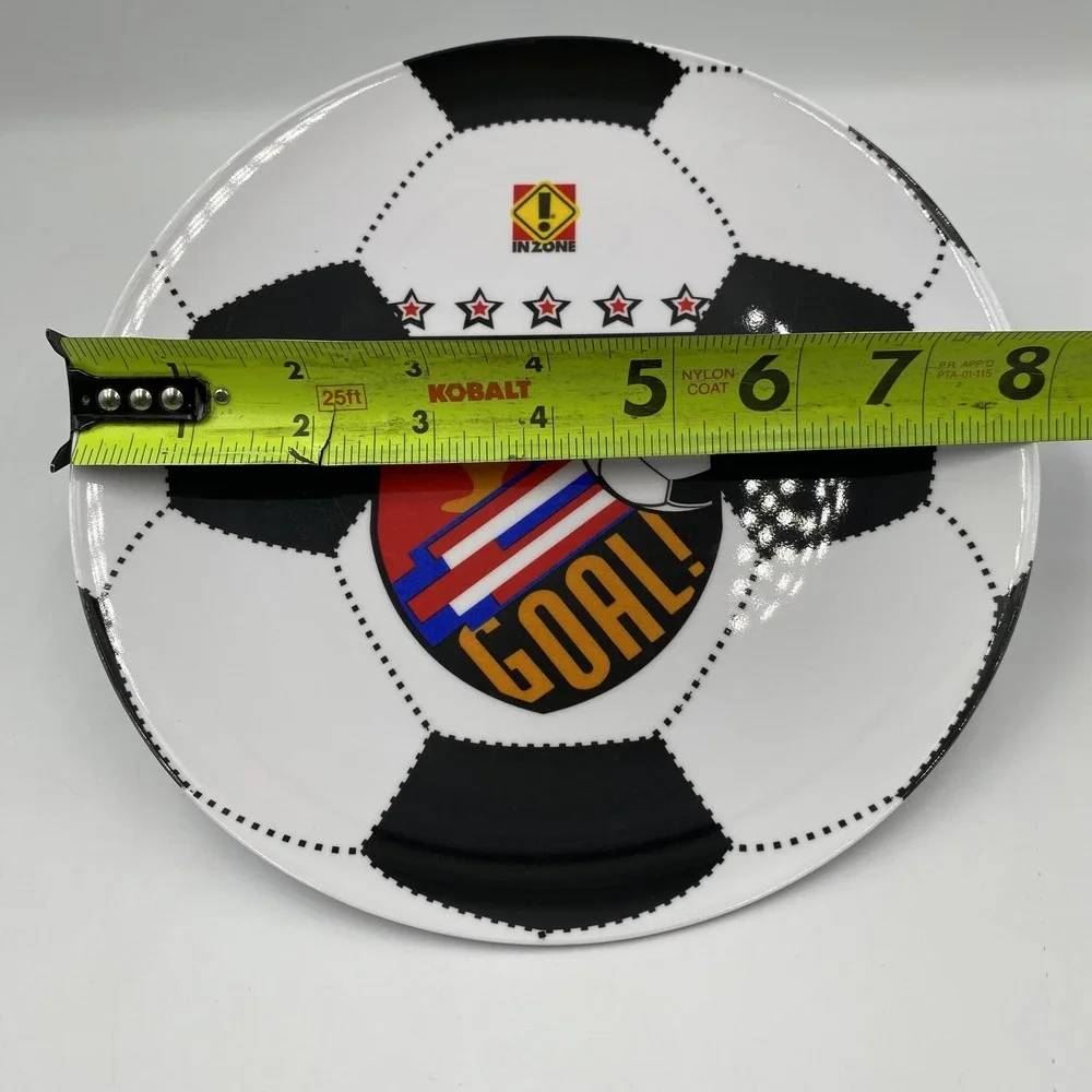 InZone Soccer Plate Set Kids Youth GOAL Plate Spoon Fork Sports Ball Utensils Se